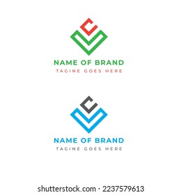 Letter L and C logotype for a brand identity, eye-catching and creative branded logo templet for a company identity, unique and minimalist typographic logo design