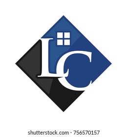 letter L and C vector logo. home vector logo.