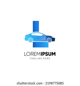 Letter L Car Logo Design Vector Icon Graphic Illustration 