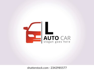 Plantilla de diseño de logotipos de vehículos L Inspiración, Ilustración de vectores, Logotipo de vehículo, Logotipo de automóviles