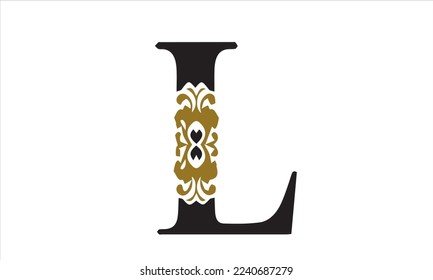 LETTER L CHARACTER LOGO İS VECTOR