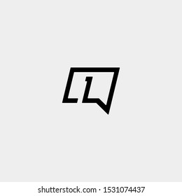 Letter L Chat Logo Template Vector Design