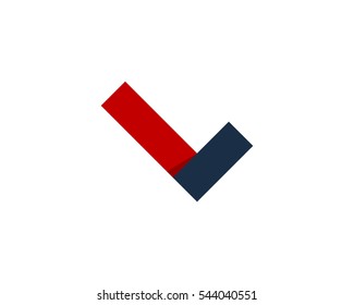 Letter L Check Logo Design Template Element