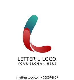 letter l cheerful logo