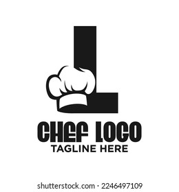 Letter L Chef Logo Design Template Inspiration, Vector Illustration.