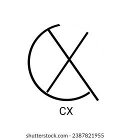 Letter, L, in circle, white background, circle, ring