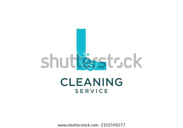 Letter L for cleaning clean service\
Maintenance for car detailing, homes logo icon\
vector.