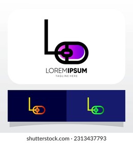 Letter L Computer Mouse Logo Design Vector Icon Graphic Emblem Illustration