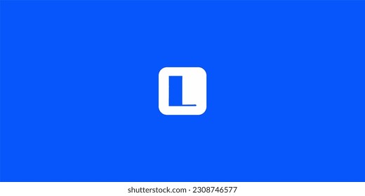 
Concepto de letra L dentro del cuadrado, concepto de logotipo de tipografía, logotipo de monograma y logotipo de letra inicial, moderno y sencillo