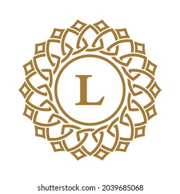 Letter L Crest Logo Design Template