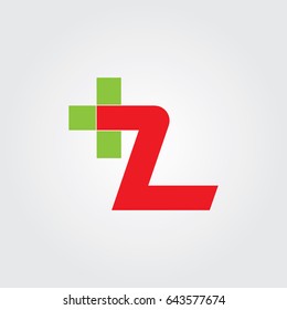Letter l cross plus logo icon design template elements.
