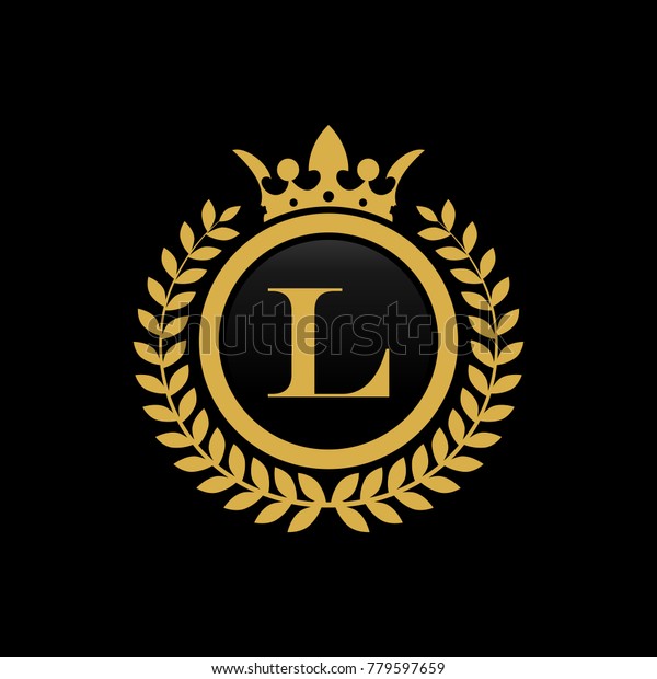 Letter L crown logo Vector