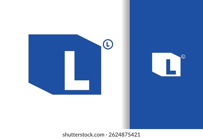 LETRA L COM LOGOTIPO CUBE | LOGOTIPO SIMPLES PARA A MARCA