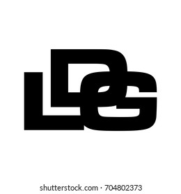 letter L and D and G vector logo