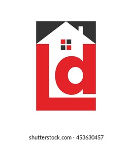letter L and D logo vector.