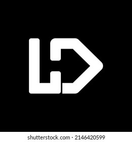 letra L y letra D , simple y limpia