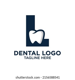 Letter L Dental Logo Design Template Inspiration, Vector Illustration.