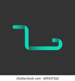 Letter L design and elegant typographic. unique and simple design