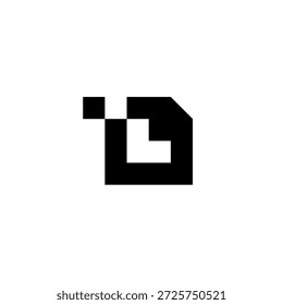 Buchstabe L-Pixel-Logo 