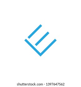 Letter L E icon logo design concept