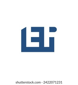 letter l e i logo design graphic template