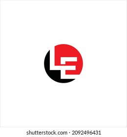 Letter L E Logo Vector Template