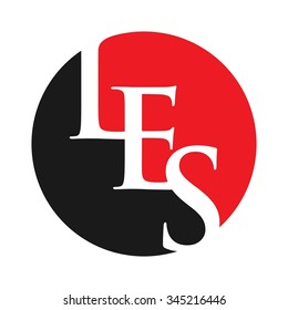 letter L, E, and S logo vector.