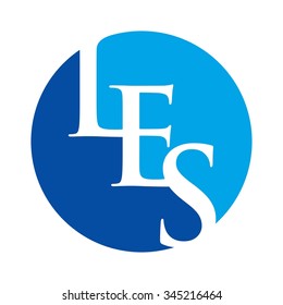 Letter L E S Logo Vector Stock Vector (Royalty Free) 345216464 ...