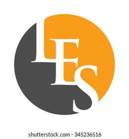 letter L, E, and S logo vector.