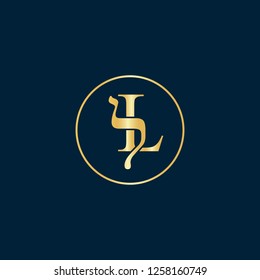 Letter L English and Hebrew. Vector illustration.