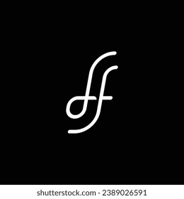 Letter L and F being interconnected becomes monogram that great for modern minimalist business logo.