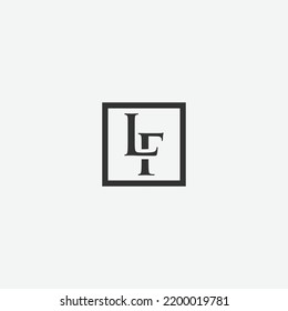 Letter L and F creative logo design