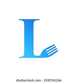 Letra L Logo Design Vecktor Gráfico
