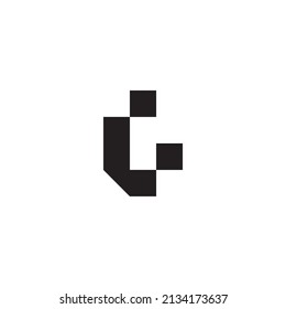 
letter L. letter G. letter L and G point simple symbol logo vector