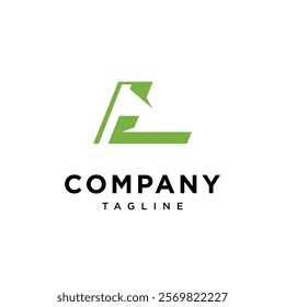 Letter L Golf flag Logo Icon Vector