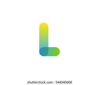 Letter L Gradient Logo Design Template Element