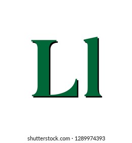 letter L green