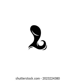 Letter L hair dressing beauty salon vector logo design