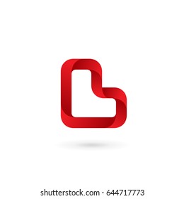 Letter L heart logo icon design template elements