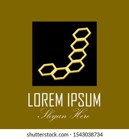 Letter L Hexagonal modern logo style