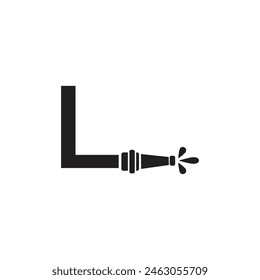 Letter L Hose Fire logo icon vector template.eps