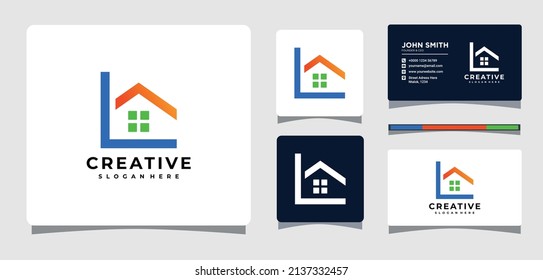 Letter L House Logo Design Inspiration