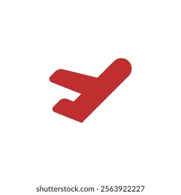 Letter L Icon Logo Design Element. Can be used for Initials, Logos, Bookmarks, etc. Airplane silhouette for ui airplane mode. Design element illustration of technology theme