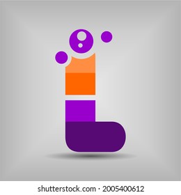 Icono de letra L y plantilla de logotipo. Nuevo diseño y elegante concepto tipográfico. Dos colores. Archivo EPS.