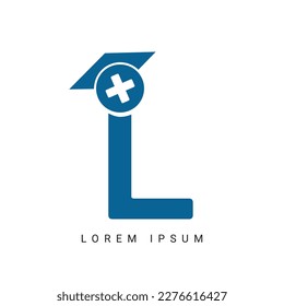 Letter L with Icon Spine Logo. Usable for Business, Science, Healthcare, Medical, Hospital and Nature Logos