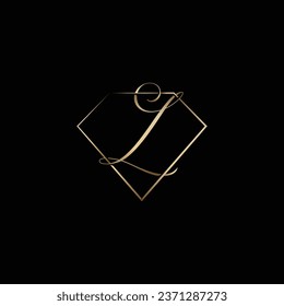 Letter L incorporate with diamond around. 