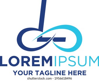 Diseño de logotipo con desbordamiento de la letra L
