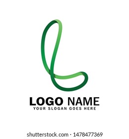 Letter L infinity logo template. Infinity, endless, unlimited symbol
