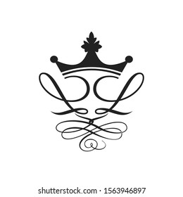 Letter L Initial Classic Royal Crown