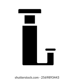 Letter L, initial, monogram, typography. Concept of alphabet, font, and design.